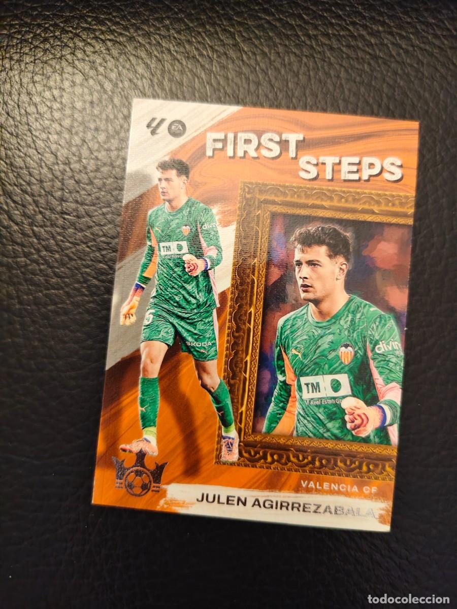 Cromos de f&uacute;tbol: FS6 PITCH KINGS LA LIGA 25 26 JULEN AGIRREZABALA VALENCIA CF FIRST STEPS PANINI 2025 2026 AAB
