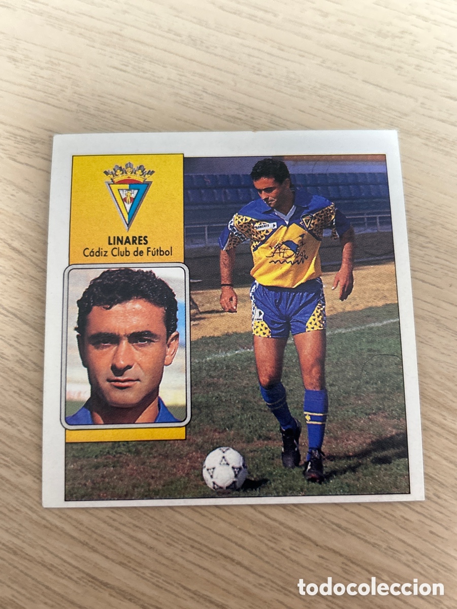 Cromos de f&uacute;tbol: LINARES CADIZ C. F. LIGA ESTE 1992 1993 92 93 NUNCA PEGADO SIN PEGAR