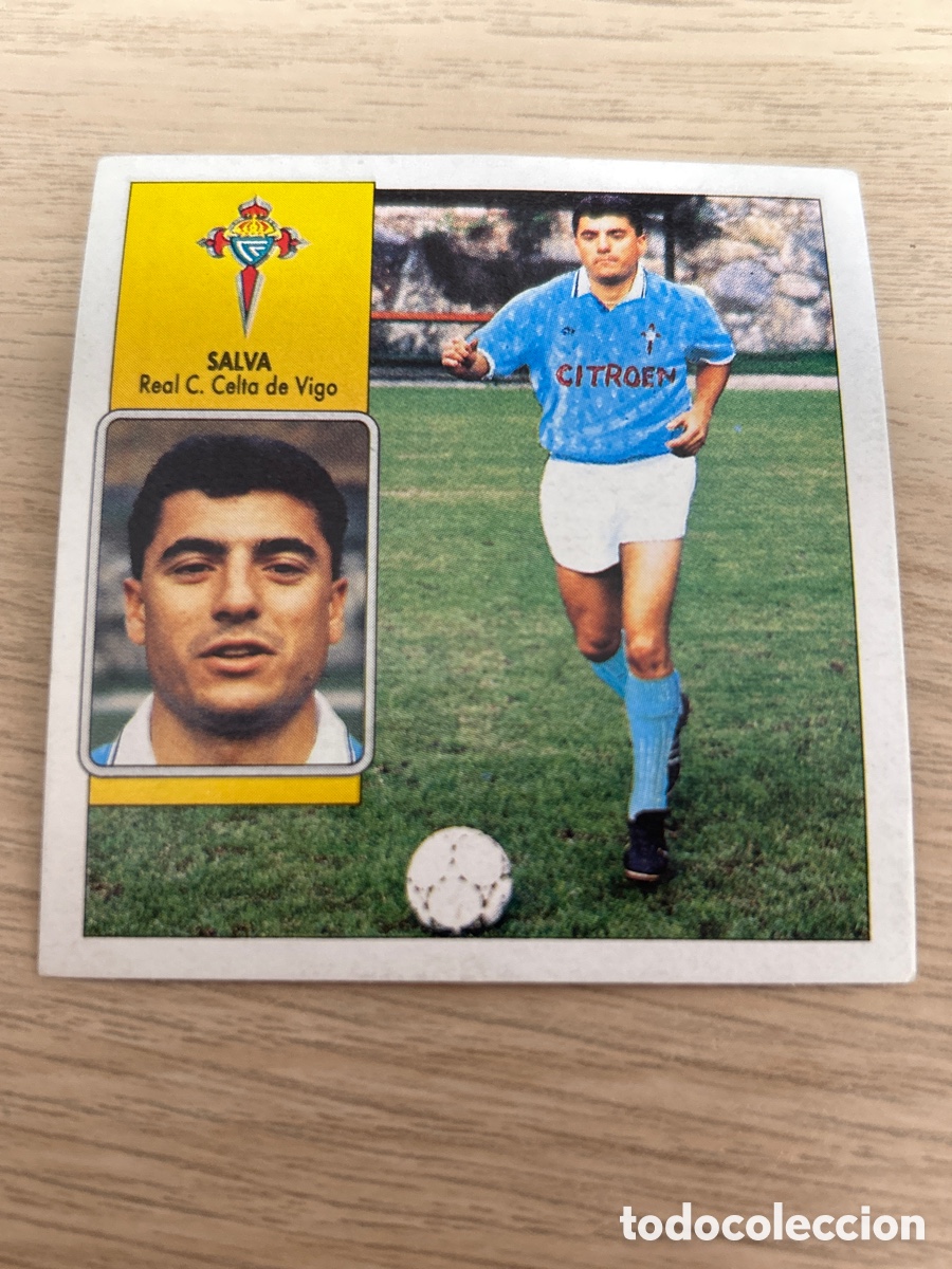 Fu&szlig;ball-Sticker: SALVA CELTA DE VIGO LIGA ESTE 1992 1993 92 93 NUNCA PEGADO SIN PEGAR