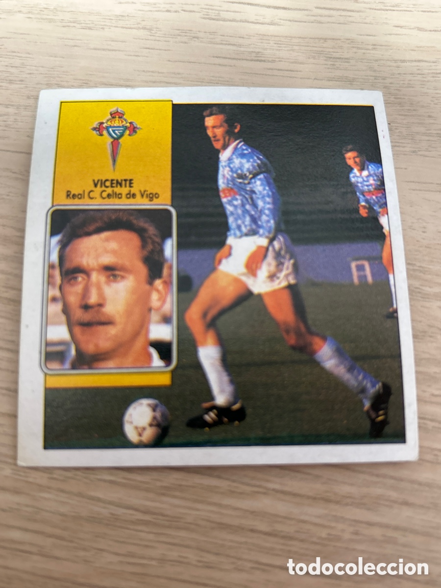 Fu&szlig;ball-Sticker: VICENTE CELTA DE VIGO LIGA ESTE 1992 1993 92 93 NUNCA PEGADO SIN PEGAR