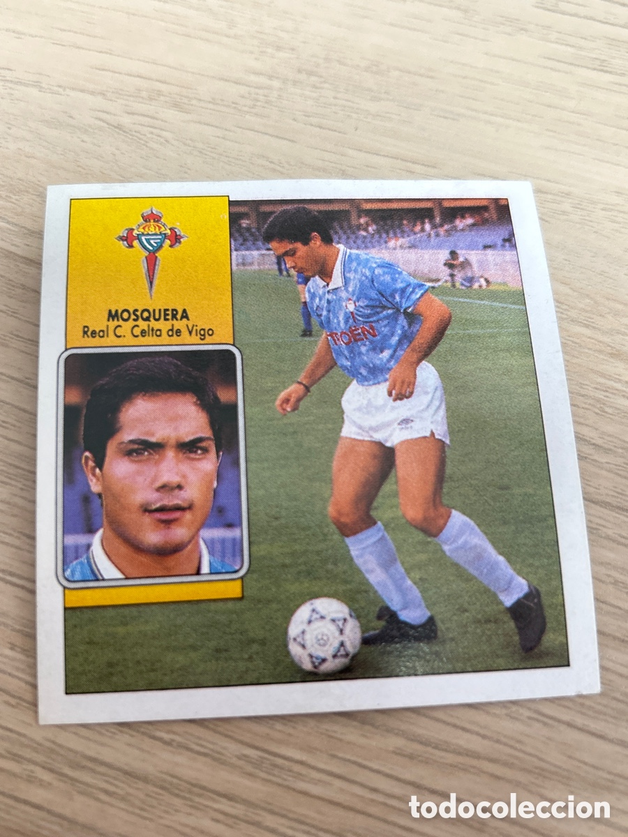 Fu&szlig;ball-Sticker: MOSQUERA CELTA DE VIGO LIGA ESTE 1992 1993 92 93 NUNCA PEGADO SIN PEGAR