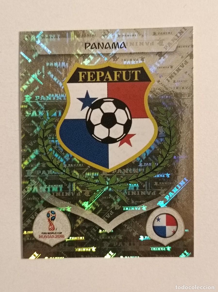 Cromos de f&uacute;tbol: #520 ESCUDO (PANAMA) MUNDIAL RUSIA 2018 PANINI VERSION ROSA