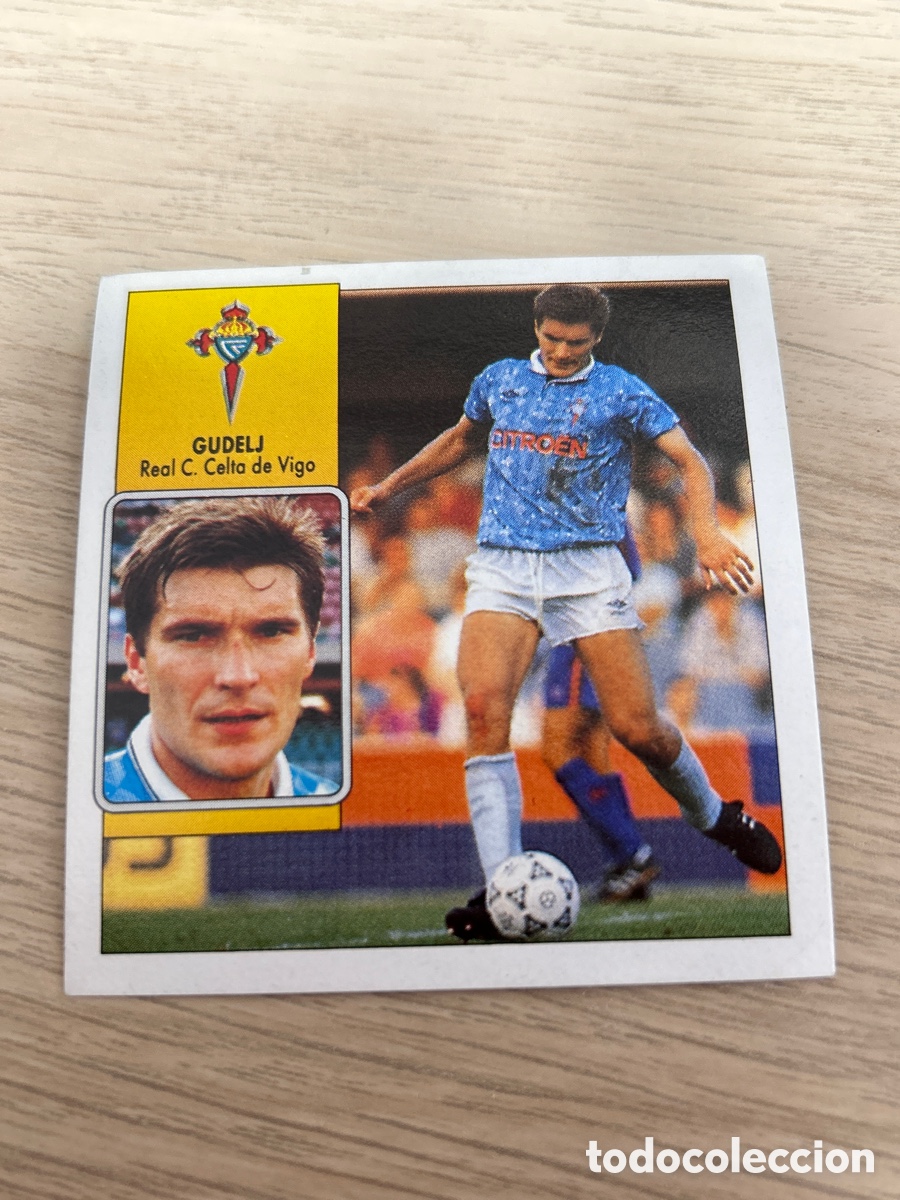 Fu&szlig;ball-Sticker: GUDELJ CELTA DE VIGO LIGA ESTE 1992 1993 92 93 NUNCA PEGADO SIN PEGAR