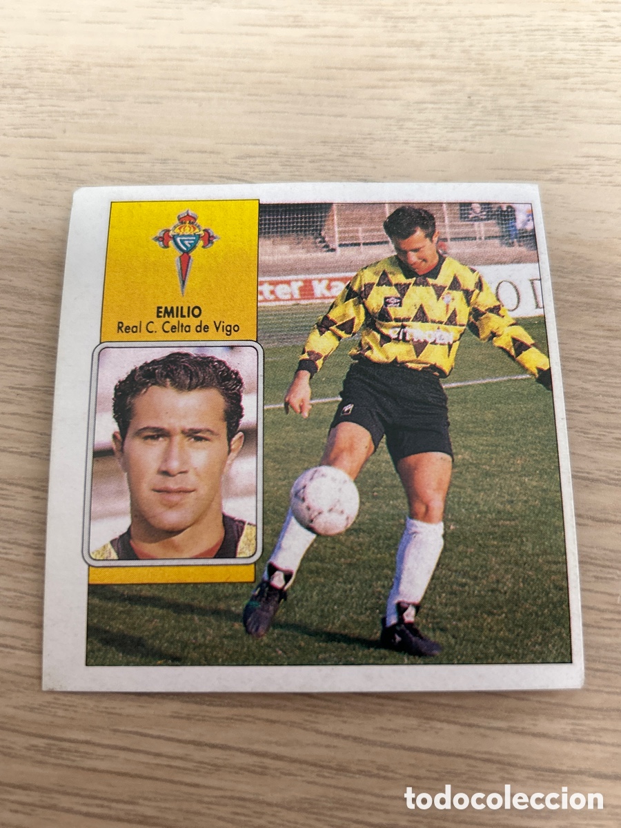 Fu&szlig;ball-Sticker: EMILIO CELTA DE VIGO LIGA ESTE 1992 1993 92 93 NUNCA PEGADO SIN PEGAR