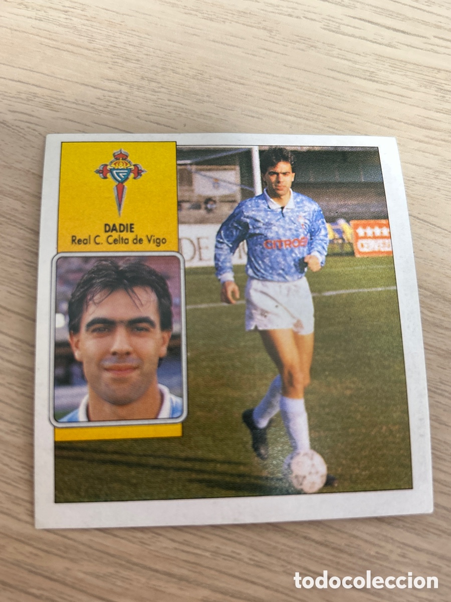 Fu&szlig;ball-Sticker: DADIE CELTA DE VIGO LIGA ESTE 1992 1993 92 93 NUNCA PEGADO SIN PEGAR