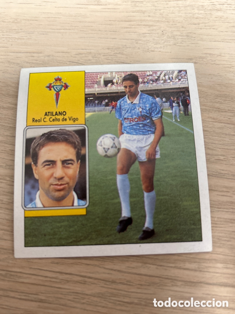 Fu&szlig;ball-Sticker: ATILANO CELTA DE VIGO LIGA ESTE 1992 1993 92 93 NUNCA PEGADO SIN PEGAR
