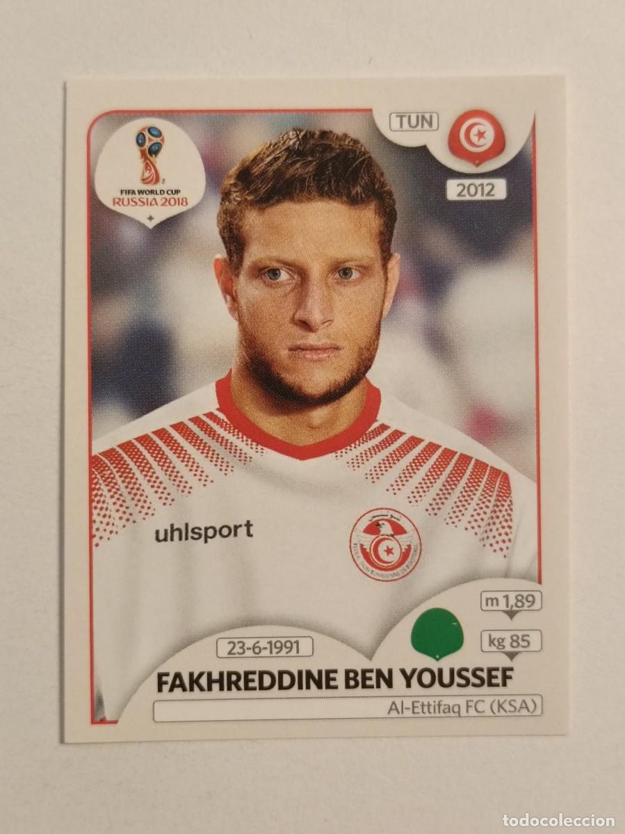 Cromos de f&uacute;tbol: #555 FAKHREDDINE BEN YOUSSEF (TUNEZ) MUNDIAL RUSIA 2018 PANINI VERSION ROSA