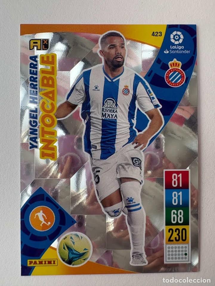 Cromos de f&uacute;tbol: Carta Yangel Herrera Espanyol Intocable 423 Adrenalyn 2021-22