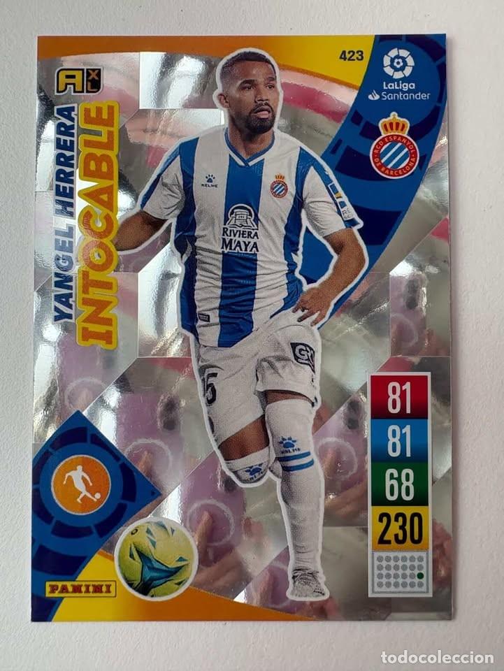 Cromos de f&uacute;tbol: Carta Yangel Herrera Espanyol Intocable 423 Adrenalyn 2021-22