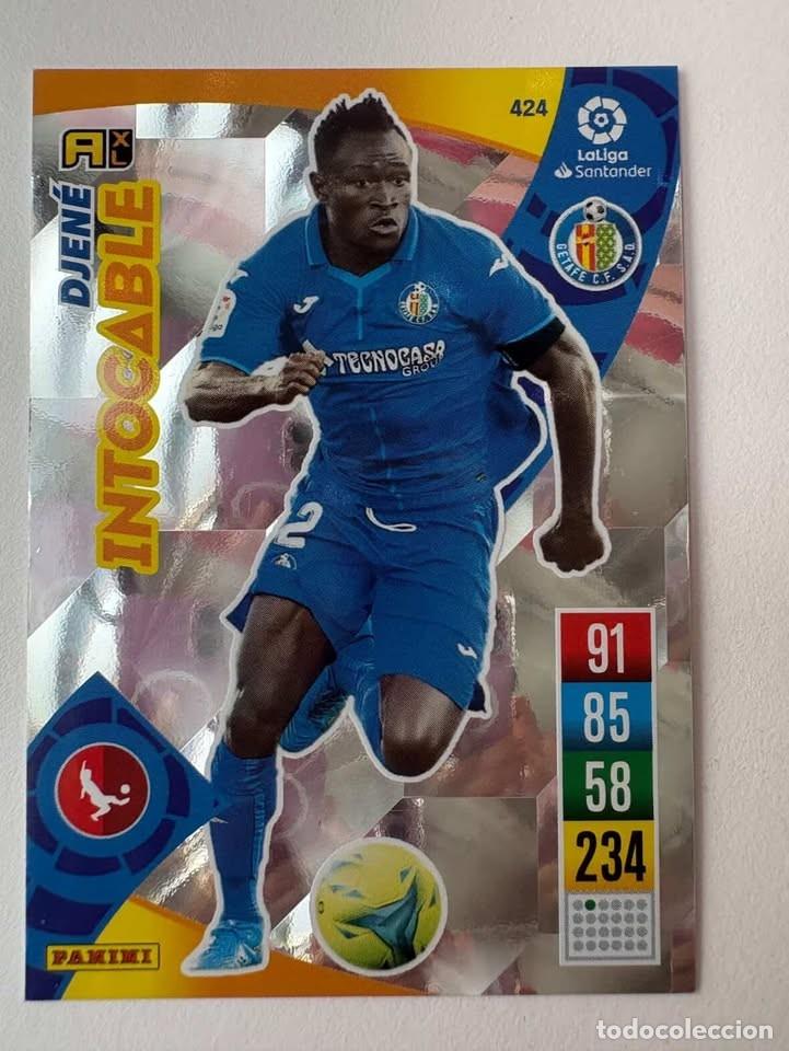 Cromos de f&uacute;tbol: Carta Djen&eacute; Getafe Intocable 424 Adrenalyn 2021-22