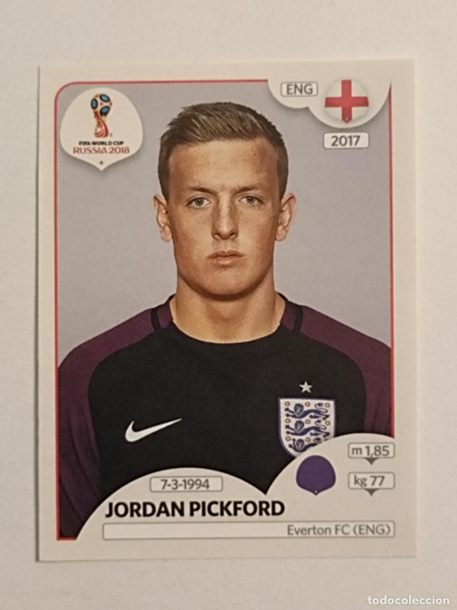 Cromos de Futebol: #563 PICKFORD (INGLATERRA) MUNDIAL RUSIA 2018 PANINI VERSION ROSA