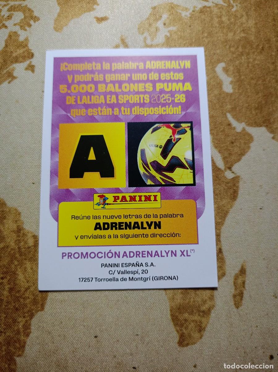 Cromos de Futebol: Letras promoci&oacute;n LETRA A Adrenalyn 2025-26