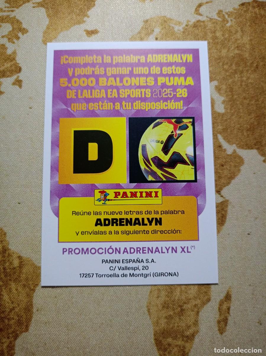 Cartes &agrave; collectionner de Football: Letras promoci&oacute;n LETRA D Adrenalyn 2025-26