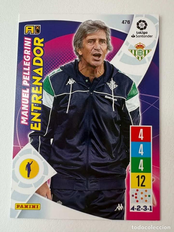 Figurine di Calcio: Carta Manuel Pellegrini Betis Entrenador 476 Adrenalyn 2021-22