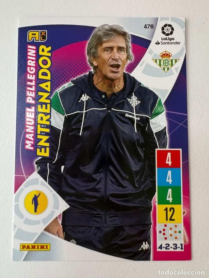 Figurine di Calcio: Carta Manuel Pellegrini Betis Entrenador 476 Adrenalyn 2021-22
