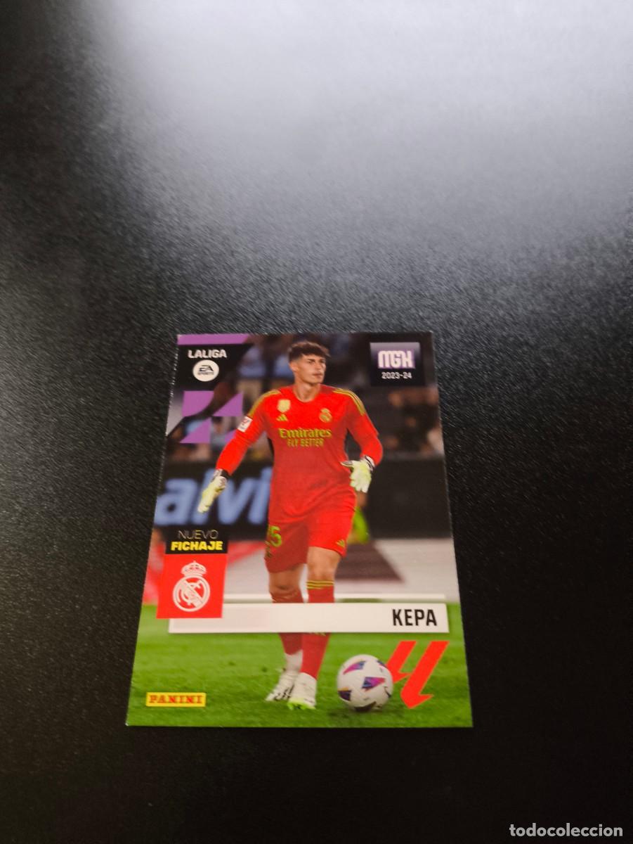 Cromos de f&uacute;tbol: 497 Kepa REAL MADRID NUEVO FICHAJE PANINI LIGA MEGACRACKS MGK 2023 2024 23 24 NO ESTE