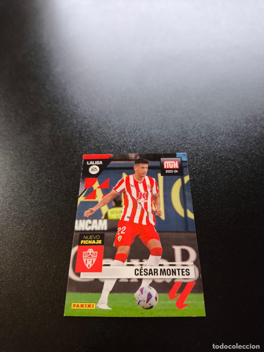Cromos de f&uacute;tbol: 498 C&eacute;sar Montes ALMERIA NUEVO FICHAJE PANINI LIGA MEGACRACKS MGK 2023 2024 23 24 NO ESTE