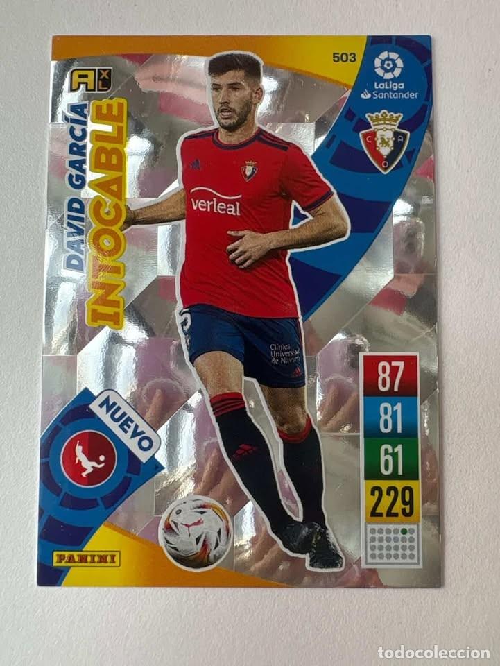 Cromos de f&uacute;tbol: Carta David Garc&iacute;a Osasuna Intocable 503 Adrenalyn 2021-22