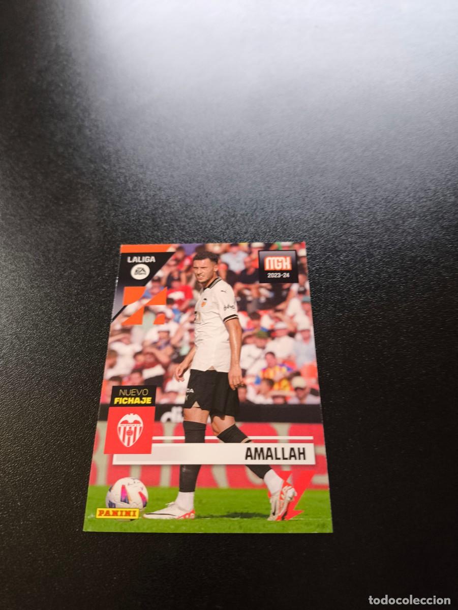 Cromos de f&uacute;tbol: 502 Amallah VALENCIA NUEVO FICHAJE PANINI LIGA MEGACRACKS MGK 2023 2024 23 24 NO ESTE