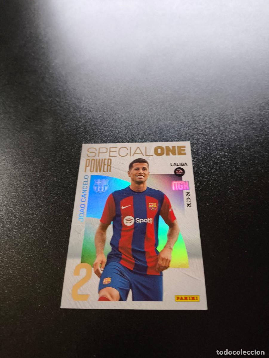 Cromos de f&uacute;tbol: 509 Joao Cancelo BARCELONA NUEVO SPECIAL ONE POWER PANINI LIGA MEGACRACKS MGK 2023 2024 23 24 N ESTE