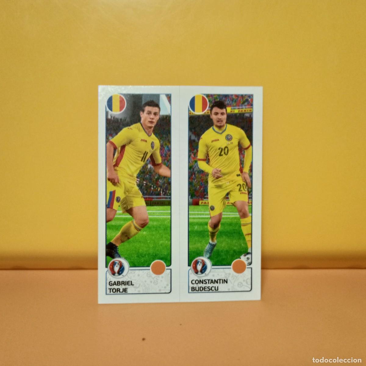 Cromos de f&uacute;tbol: PANINI EURO 2016 FRANCE; EUROCOPA FRANCIA: RUMAN&Iacute;A TORJE/BUDESCU 47 A/B