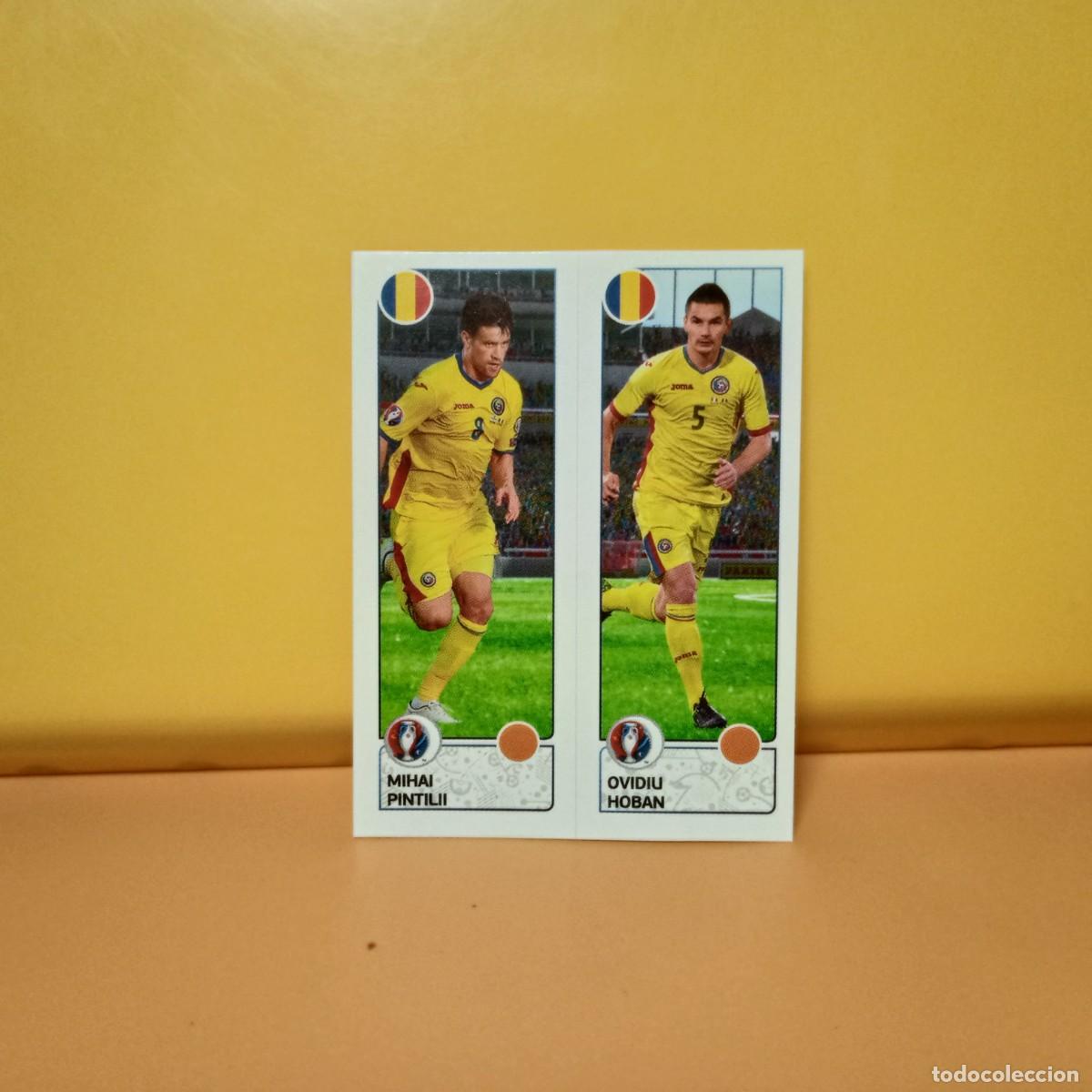 Cromos de f&uacute;tbol: PANINI EURO 2016 FRANCE; EUROCOPA FRANCIA: RUMAN&Iacute;A MIHAI/OVIDIU 46 A/B