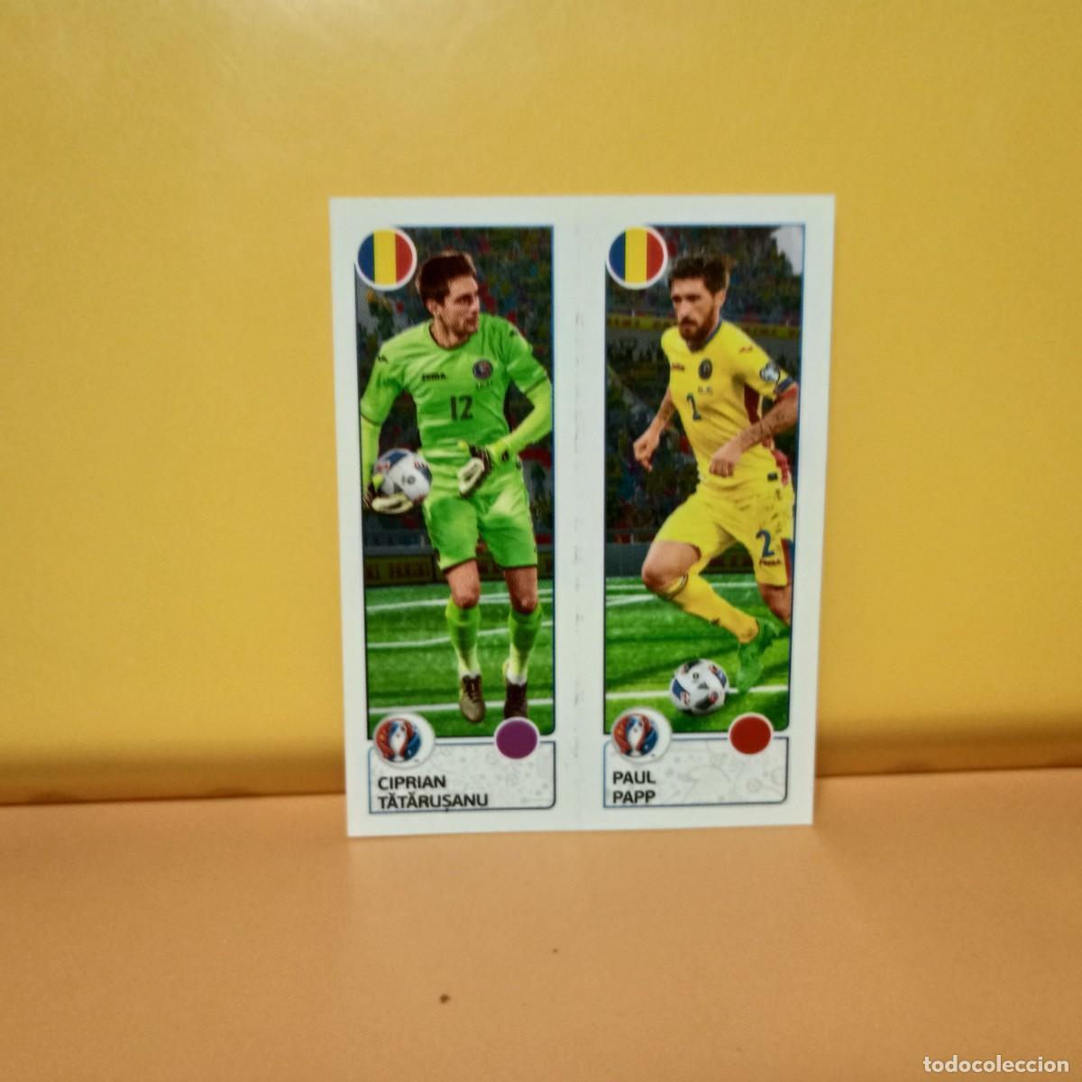 Cromos de f&uacute;tbol: PANINI EURO 2016 FRANCE; EUROCOPA FRANCIA: RUMAN&Iacute;A CIPRIAN/PAPP 44 A/B
