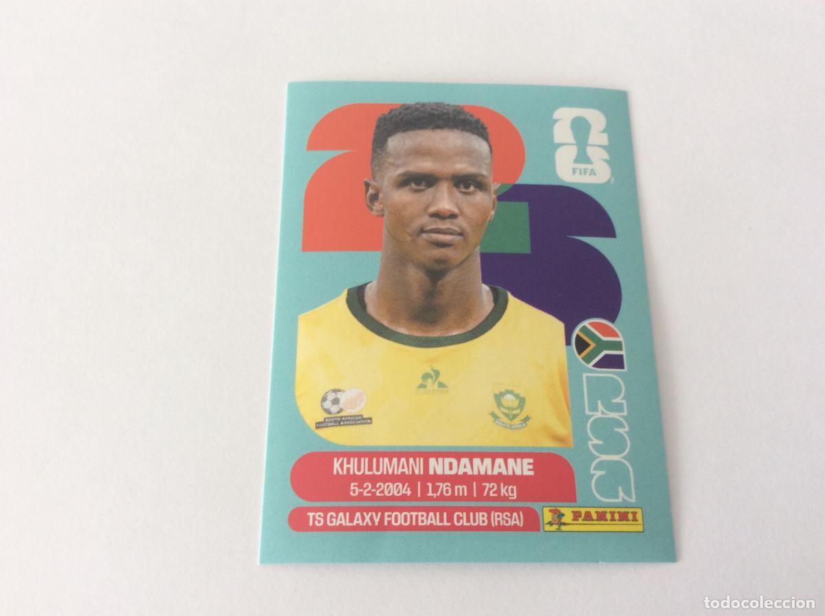 Cromos de f&uacute;tbol: RSA7 RSA 7 Khulumani Ndamane Sud&aacute;frica Sticker Cromo FIFA World Cup 2026 26 Panini Mundial