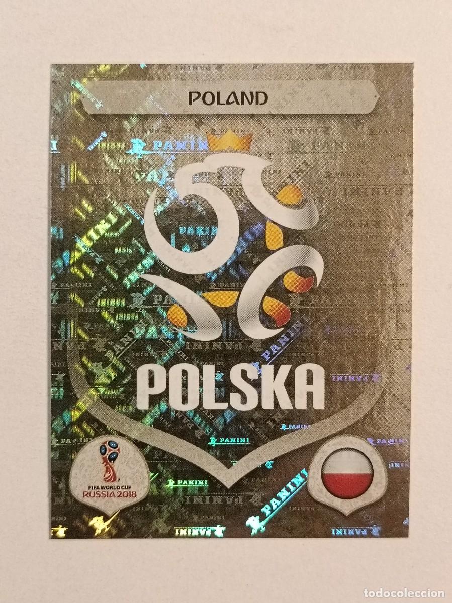 Cromos de f&uacute;tbol: #580 ESCUDO (POLONIA) MUNDIAL RUSIA 2018 PANINI VERSION ROSA