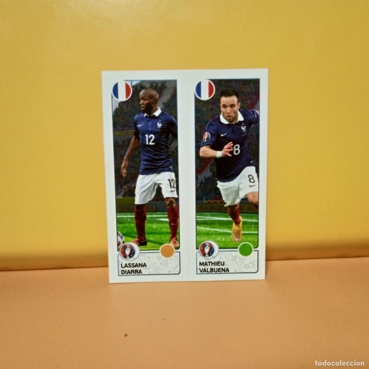 Cromos de f&uacute;tbol: PANINI EURO 2016 FRANCE; EUROCOPA FRANCIA: FRANCIA LASSANA/VALBUENA 41 A/B