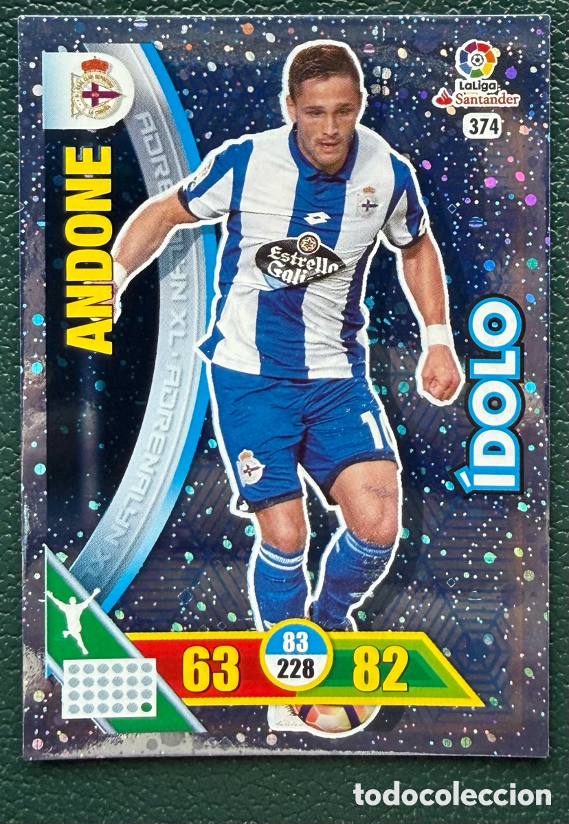 Cromos de f&uacute;tbol: 374 ANDONE DEPORTIVO DE LA CORU&Ntilde;A IDOLO FICHAS ALBUM ADRENALYN XL 2016 2017 16 17