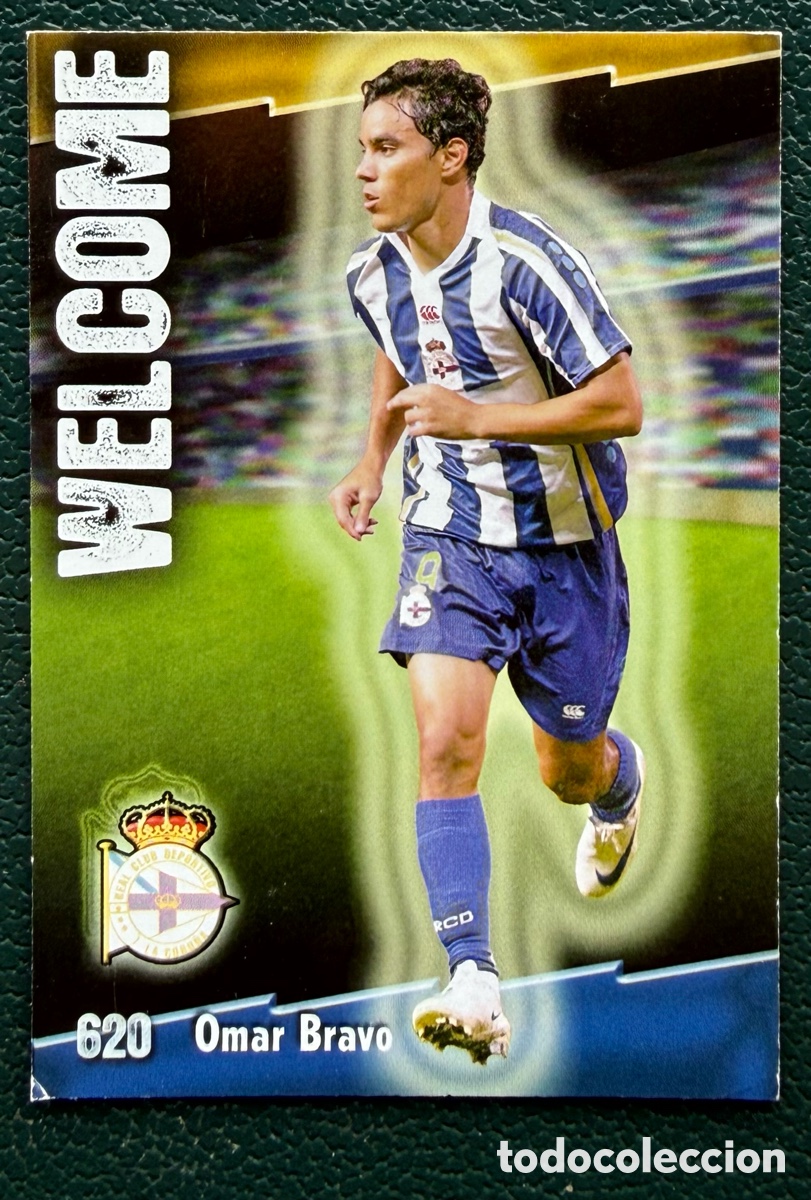 Cromos de f&uacute;tbol: 620 OMAR BRAVO DEPORTIVO DE LA CORU&Ntilde;A WELCOME FICHAS ALBUM MUNDICROMO 2008 2009 08 09