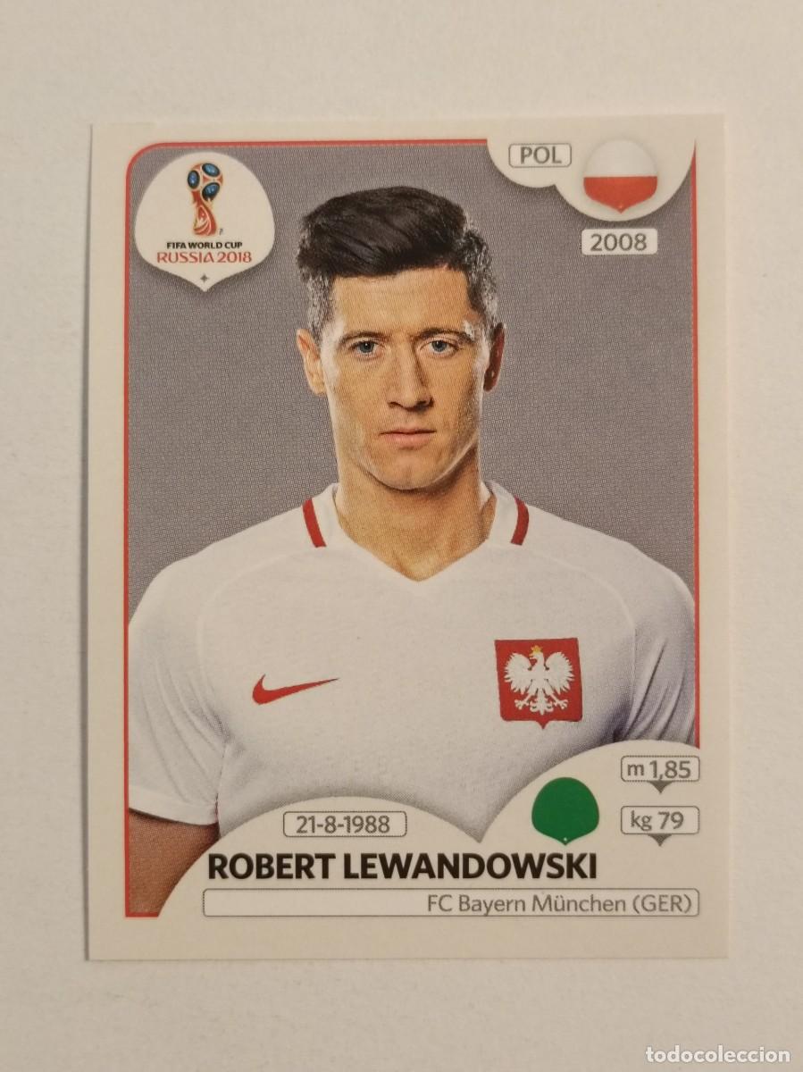 Cromos de f&uacute;tbol: #597 LEWANDOWSKI (POLONIA) MUNDIAL RUSIA 2018 PANINI VERSION ROSA