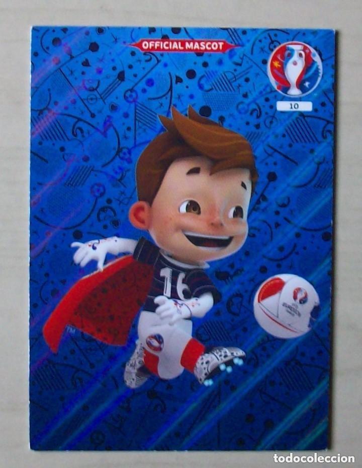 Cromos de f&uacute;tbol: 10 OFFICIAL MASCOT ADRENALYN XL EUROCOPA FRANCIA 2016
