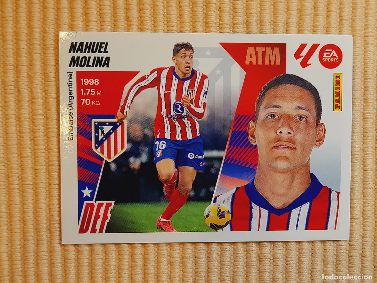 Cromos de f&uacute;tbol: CROMO 5 NAHUEL MOLINA (ATLETICO MADRID) LIGA 25-26 2025 2026 &Aacute;LBUM ESTE