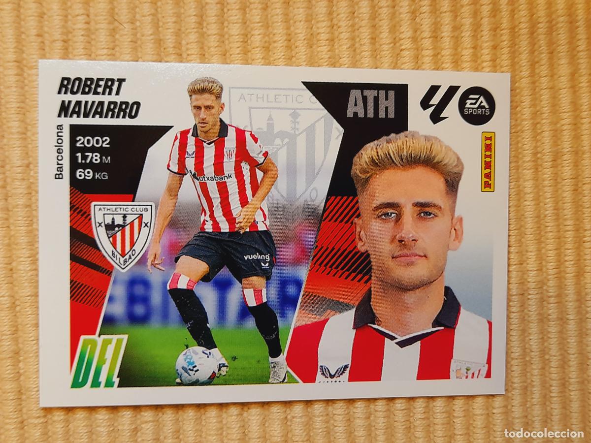 Cromos de f&uacute;tbol: CROMO 4 ROBERT NAVARRO (ULTIMOS FICHAJES) ATHLETIC BILBAO LIGA 25-26 2025 2026 &Aacute;LBUM ESTE