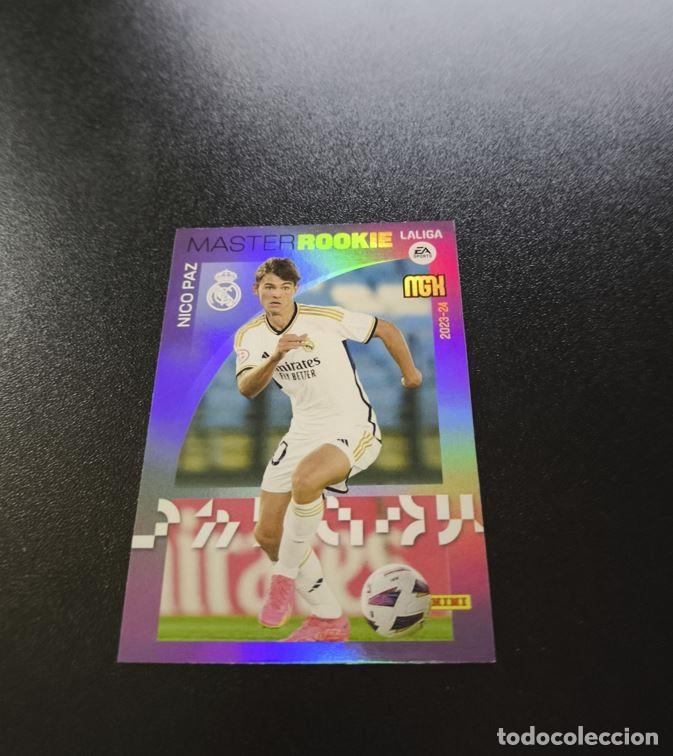 Cromos de f&uacute;tbol: 514 Nico Paz REAL MADRID NUEVO MASTER ROOKIE PANINI LIGA MEGACRACKS MGK 2023 2024 23 24 NO ESTE