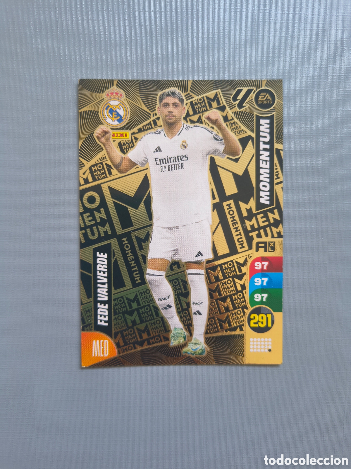 Football Stickers: CROMO ADRENALYN 24/25 2024 2025 PANINI MOMENTUM REAL MADRID FEDE VALVERDE