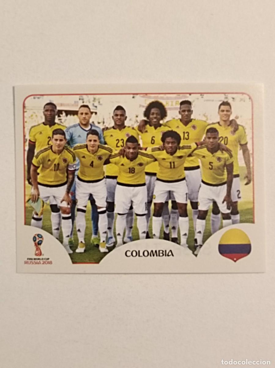 Football Stickers: #621 ALINEACION (COLOMBIA) MUNDIAL RUSIA 2018 PANINI VERSION ROSA