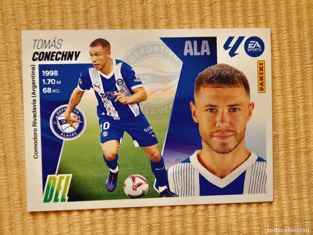 Cromos de f&uacute;tbol: CROMO 19 CONECHNY (DEPORTIVO ALAVES) LIGA 25-26 2025 2026 &Aacute;LBUM ESTE
