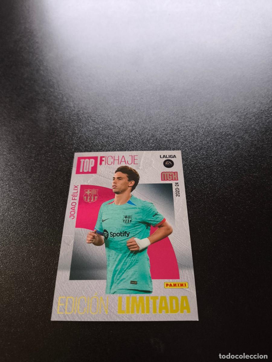 Cromos de f&uacute;tbol: Joao F&eacute;lix BARCELONA EDICION LIMITADA PANINI LIGA MEGACRACKS MGK 2023 2024 23 24 NO ESTE