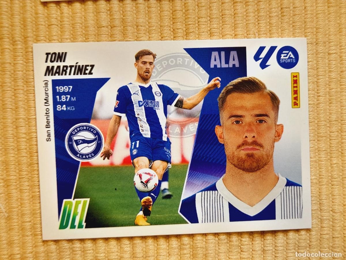 Cromos de f&uacute;tbol: CROMO 18 TONI MARTINEZ (DEPORTIVO ALAVES) LIGA 25-26 2025 2026 &Aacute;LBUM ESTE