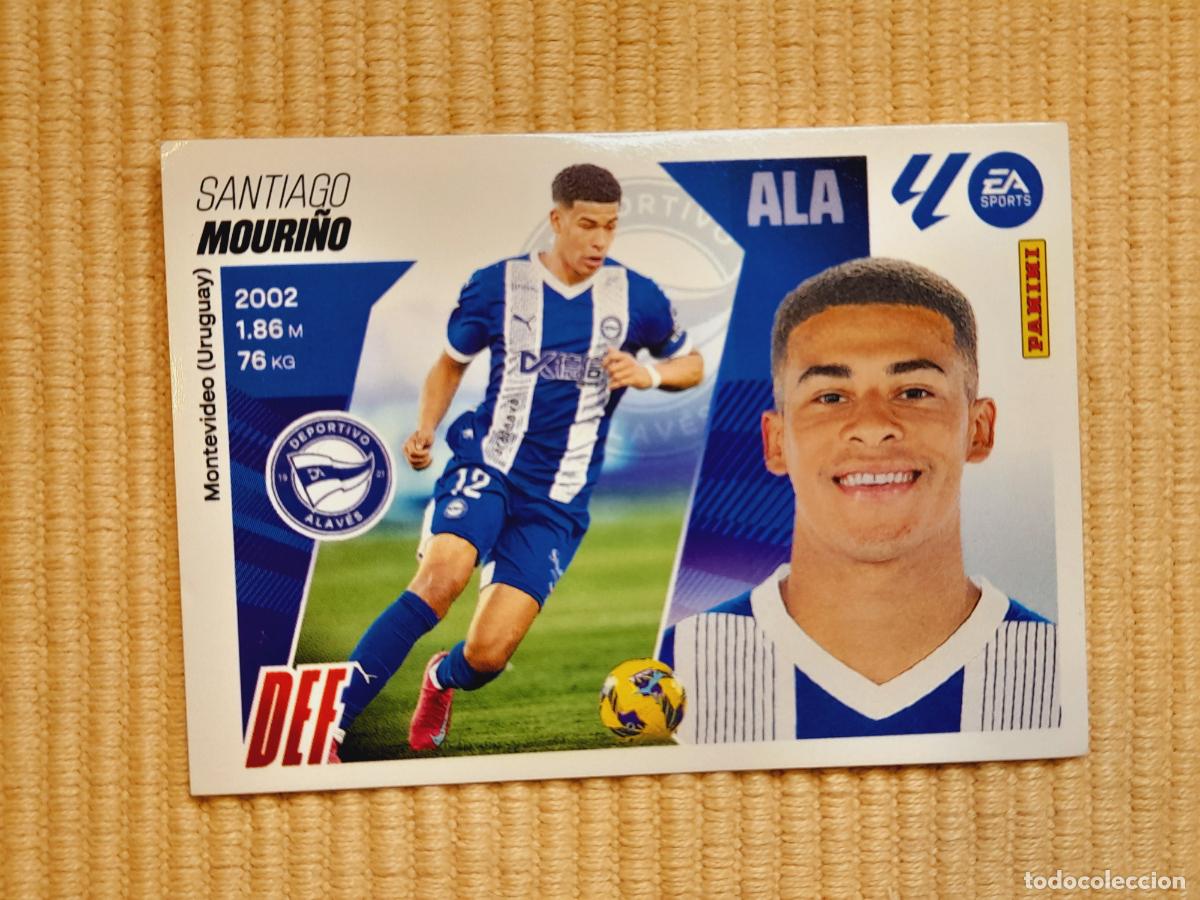Cromos de f&uacute;tbol: CROMO 8 MOURI&Ntilde;O (DEPORTIVO ALAVES) LIGA 25-26 2025 2026 &Aacute;LBUM ESTE
