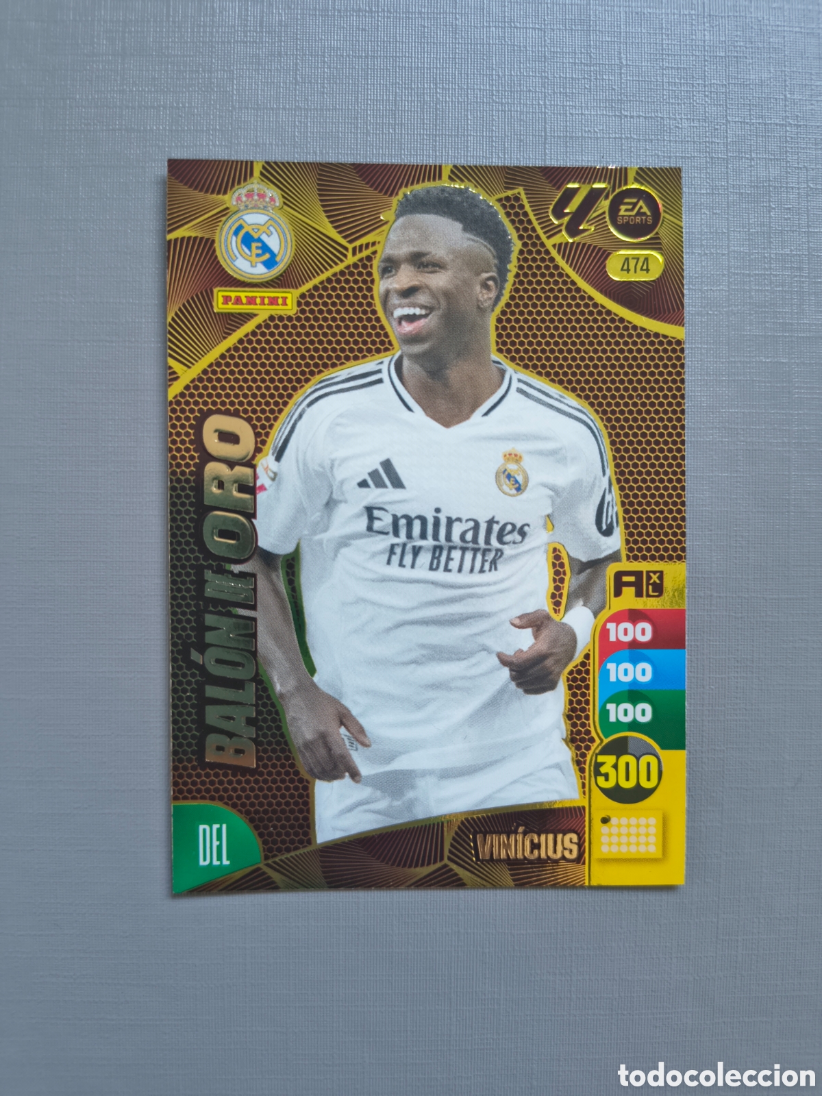 Cromos de f&uacute;tbol: VINICIUS 474 REAL MADRID BALON DE ORO ADRENALYN XL LIGA 2024/2025 24 25 PANINI