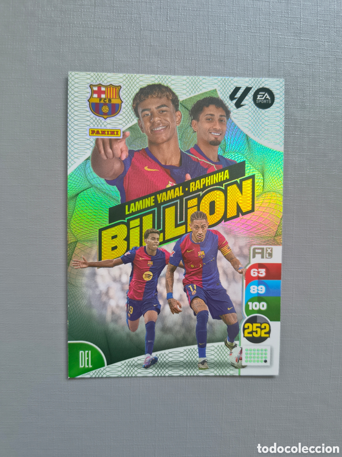 Cromos de f&uacute;tbol: BILLION LAMINE YAMAL / RAPHINHA, FC BARCELONA, PANINI ADRENALYN XL 2024 2025 24 25