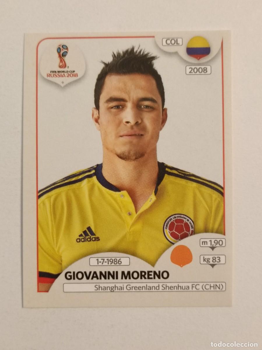 Cromos de f&uacute;tbol: #632 MORENO (COLOMBIA) MUNDIAL RUSIA 2018 PANINI VERSION ROSA