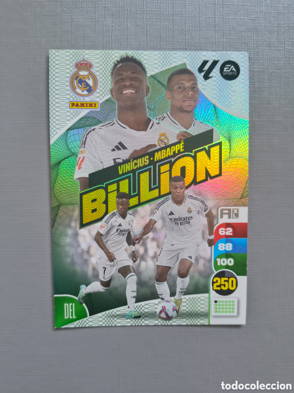 Cromos de f&uacute;tbol: BILLION VINICIUS / MBAPP&Eacute;, REAL MADRID, PANINI ADRENALYN XL 2024 2025 24 25