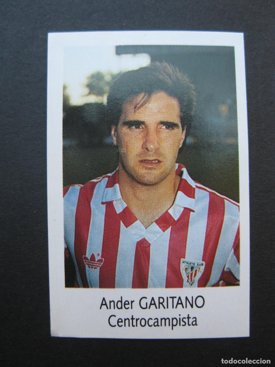 Football Stickers: GARITANO (ATHLETIC CLUB) - N&ordm; 33 - LIGA F&Uacute;TBOL 91-92 - BIMBO - NUNCA PEGADO.