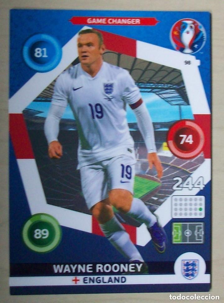 Cartes &agrave; collectionner de Football: 98 WAYNE ROONEY INGLATERRA FICHAS ALBUM ADRENALYN XL EUROCOPA FRANCIA 2016
