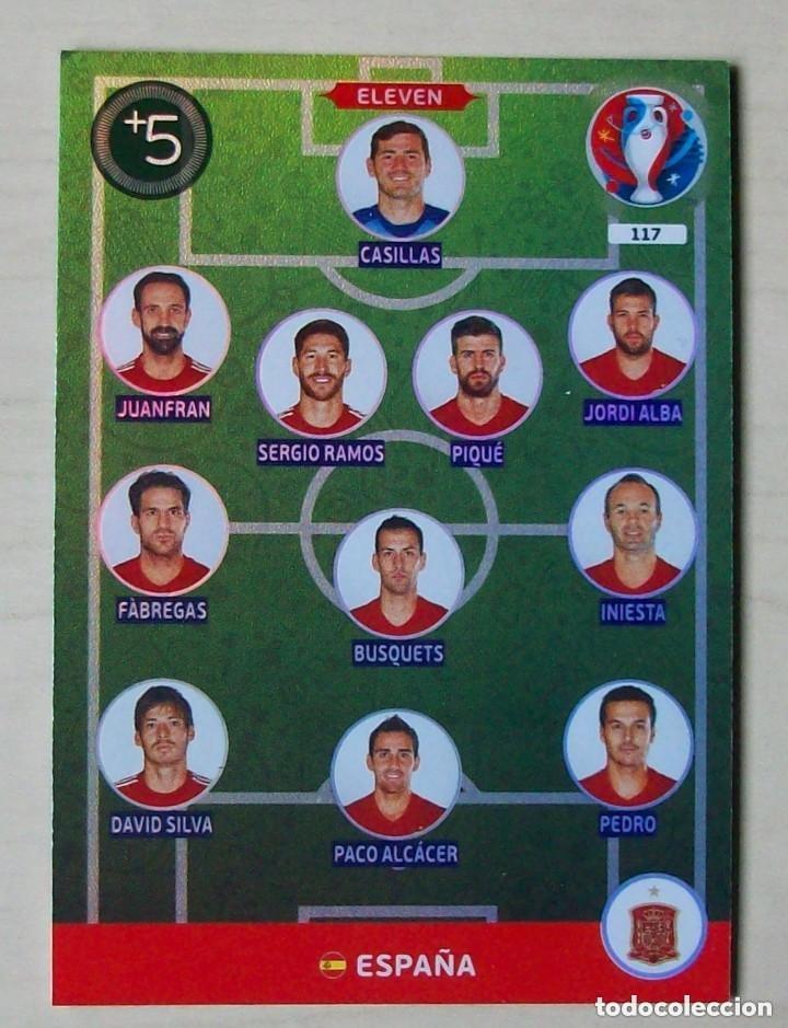 Cartes &agrave; collectionner de Football: 117 ELEVEN ESPA&Ntilde;A FICHAS ALBUM ADRENALYN XL EUROCOPA FRANCIA 2016
